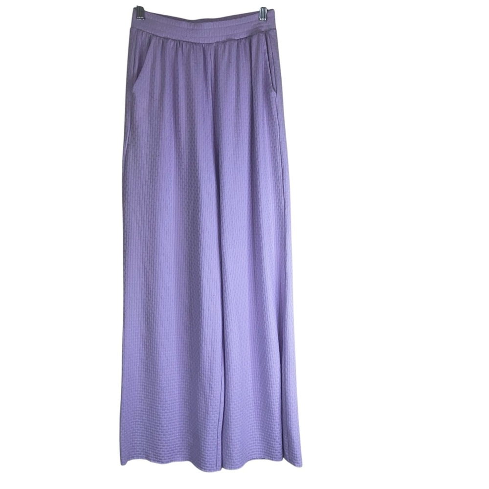 Southern Shirt Women’s Lavender Elastic Waist Wide-Leg Lounge Pants Sz SM